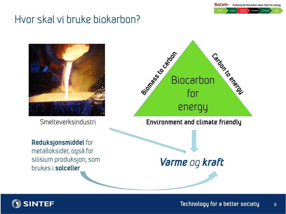 and climate friendly Reduksjonsmiddel for