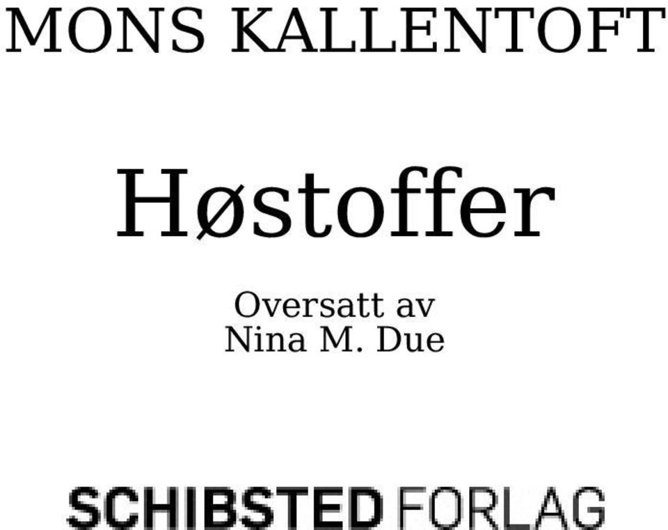 Høstoffer