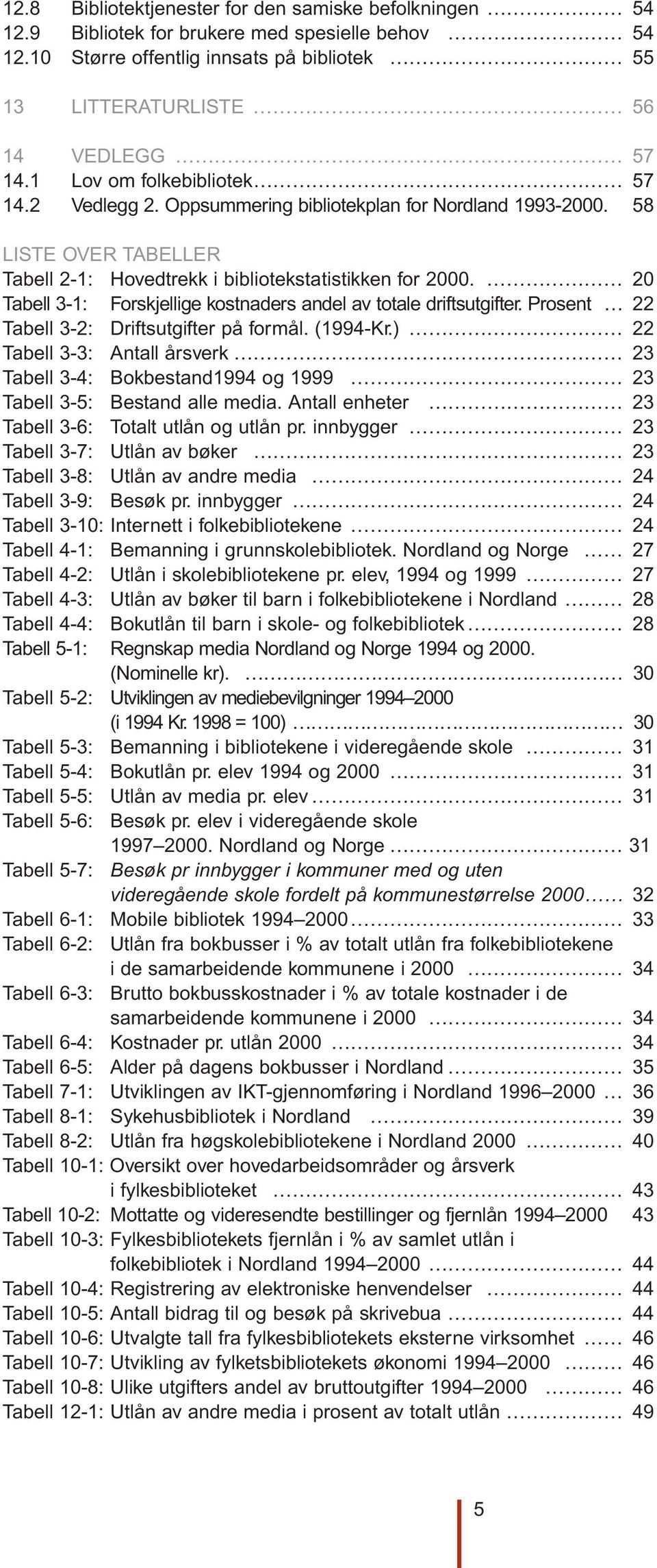 20 Tabell 3-1: Forskjellige kostnaders andel av totale driftsutgifter. Prosent 22 Tabell 3-2: Driftsutgifter på formål. (1994-Kr.