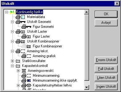 side 3 Blanke linjer Her bestemmer du antall blanke linjer som skal brukes i utskriften. Klikk på teksttypen du vil bruke, og sett deretter inn riktig tall nederst. 3.3.11 Innhold utskrift I denne dialogboksen krysser du av det som skal være med på utskriften.