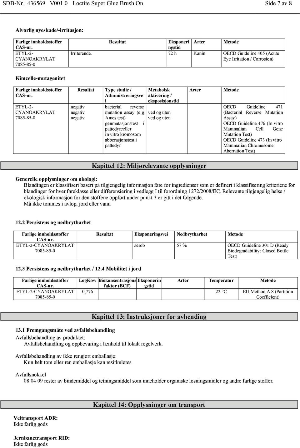 mutation assay (e.