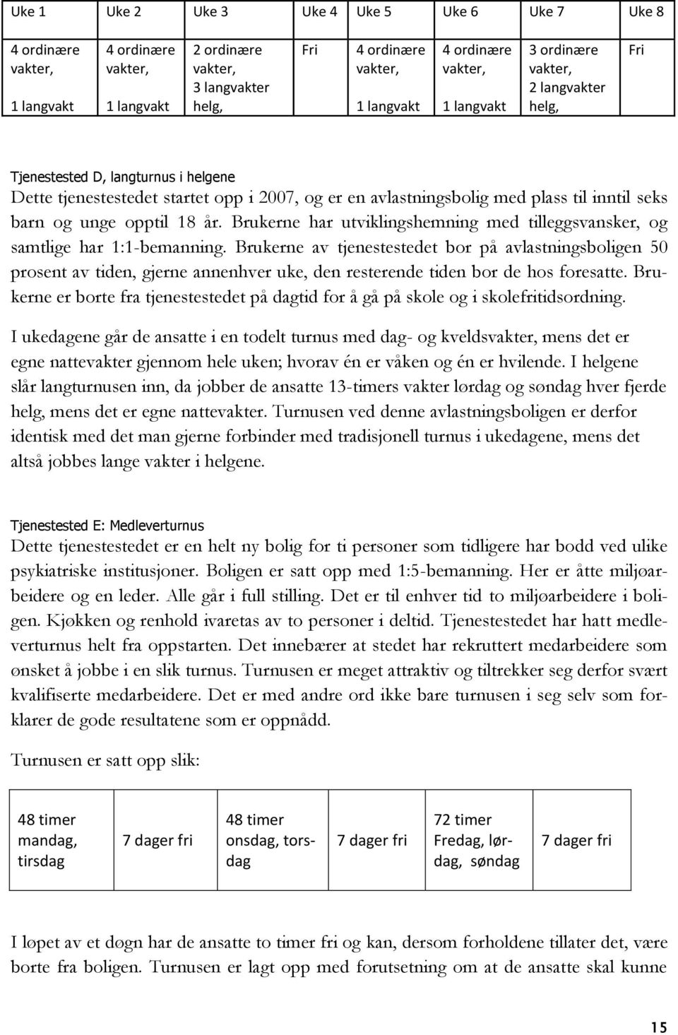 opptil 18 år. Brukerne har utviklingshemning med tilleggsvansker, og samtlige har 1:1-bemanning.