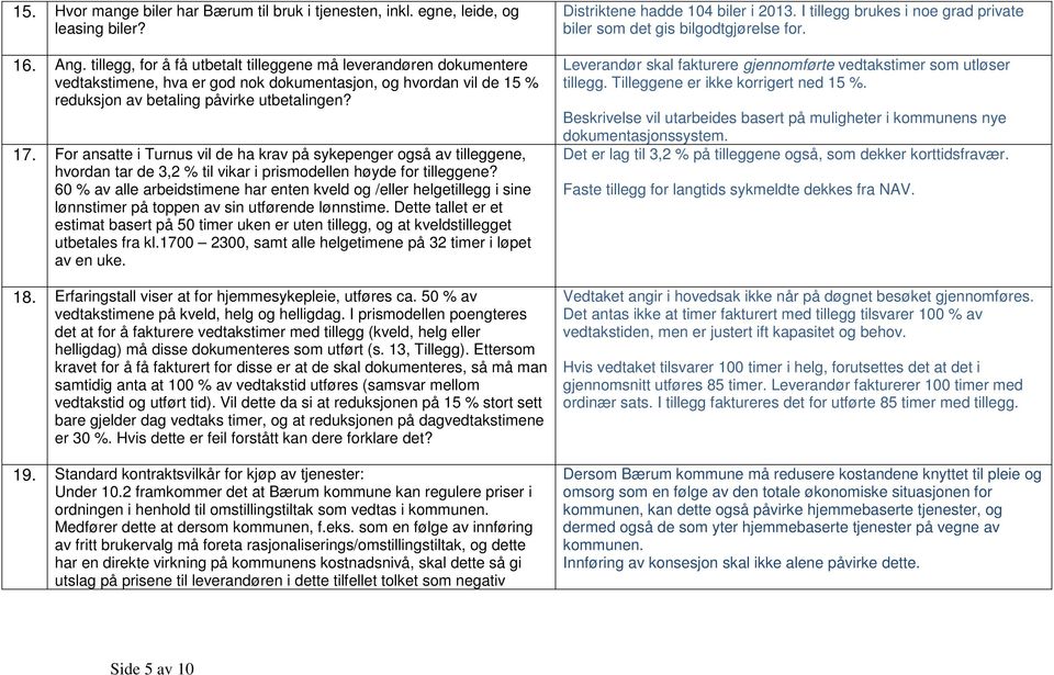 For ansatte i Turnus vil de ha krav på sykepenger også av tilleggene, hvordan tar de 3,2 % til vikar i prismodellen høyde for tilleggene?