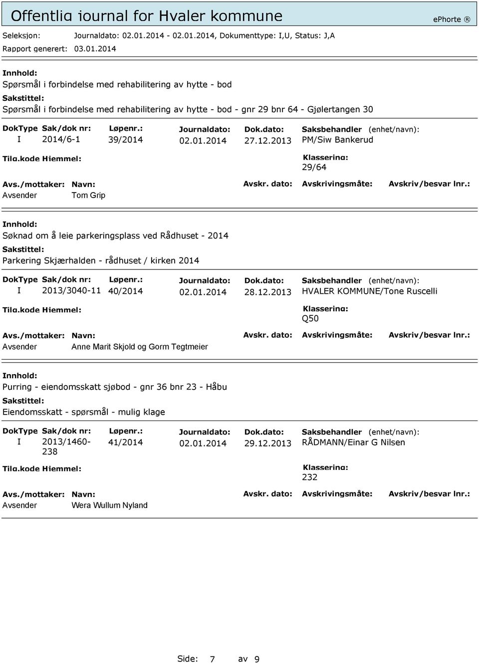 rådhuset / kirken 2014 2013/3040-11 40/2014 28.12.