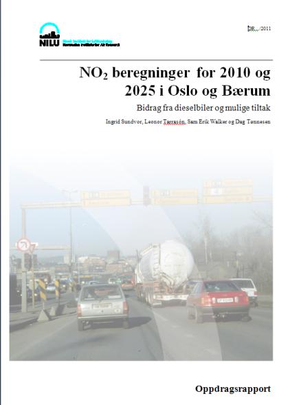 Konklusjon Luftkvaliteten i Oslo i 2025 vil bli verre enn