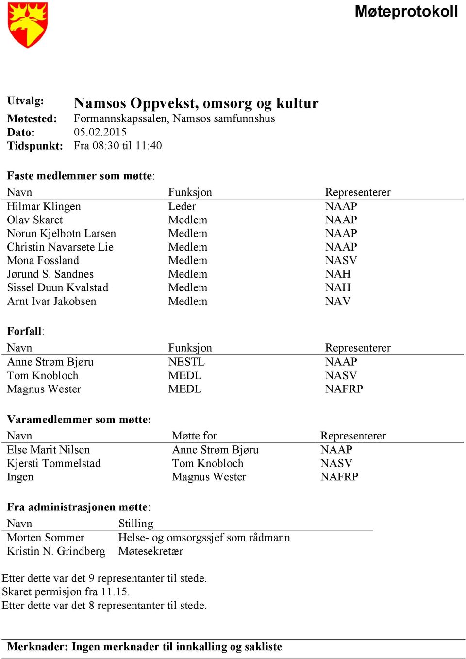 Medlem NAAP Mona Fossland Medlem NASV Jørund S.