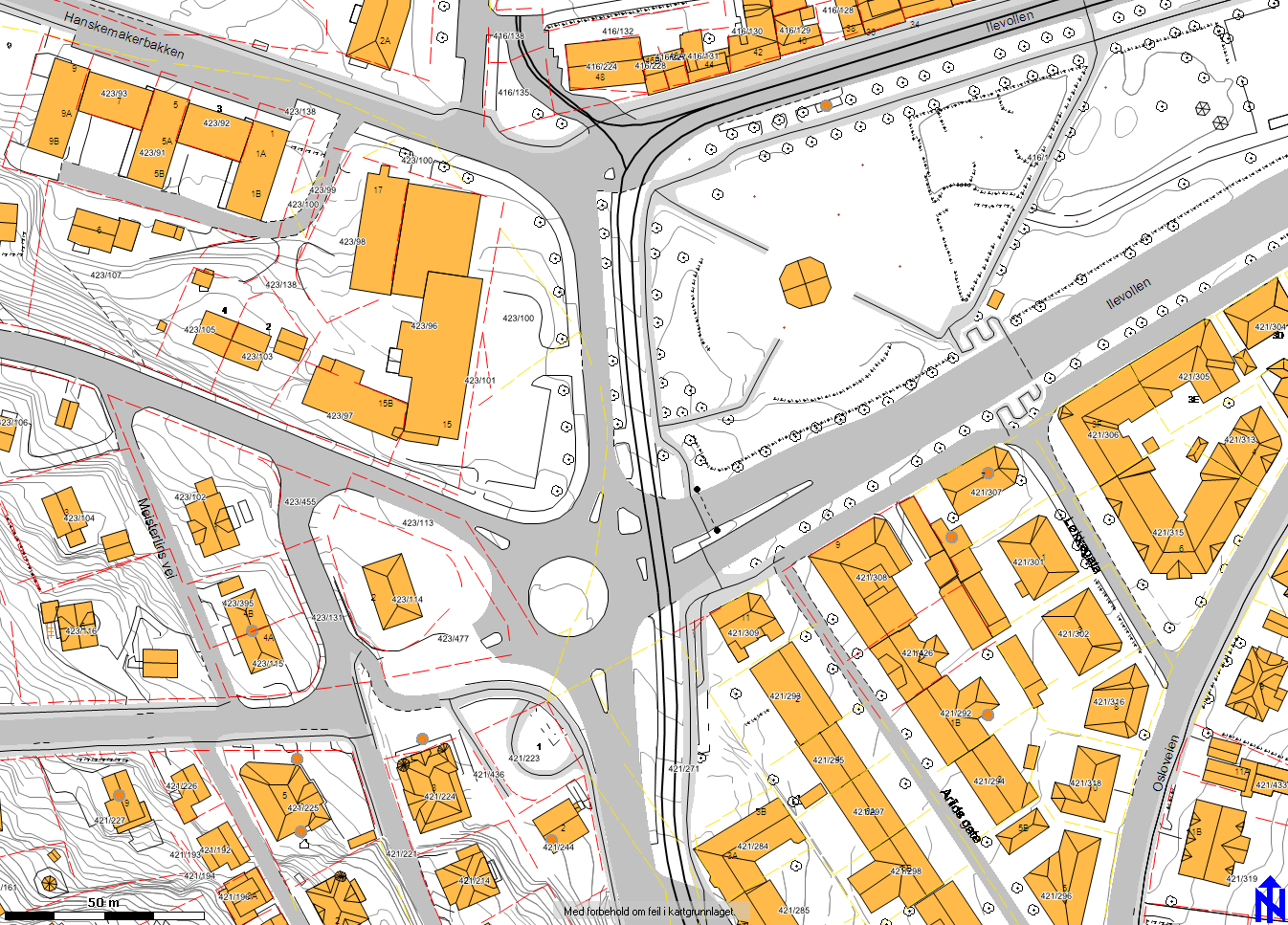 Mulighetsstudie - Superbuss i Trondheim 30 Figur 26: Snitt holdeplass Ila Holdeplassen i Ila legges sammen med dagens trikkeholdeplass. Dette gir et samlet holdeplassområde for buss og trikk.