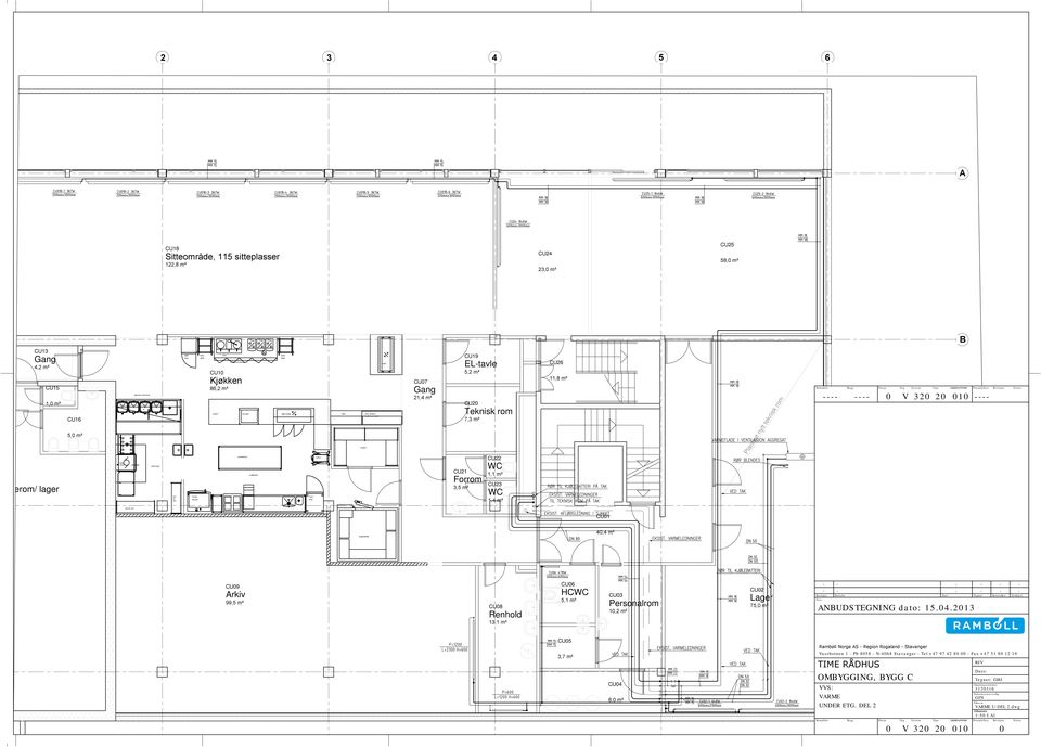 vannbad kjølt monter brød brett, tallerker koketopp DRIKKESTSJON U10 Kjøkken 86,2 m² arbeidsbord KJØKKEN 3a kombidamper fryse- mikser LGER bestikk,