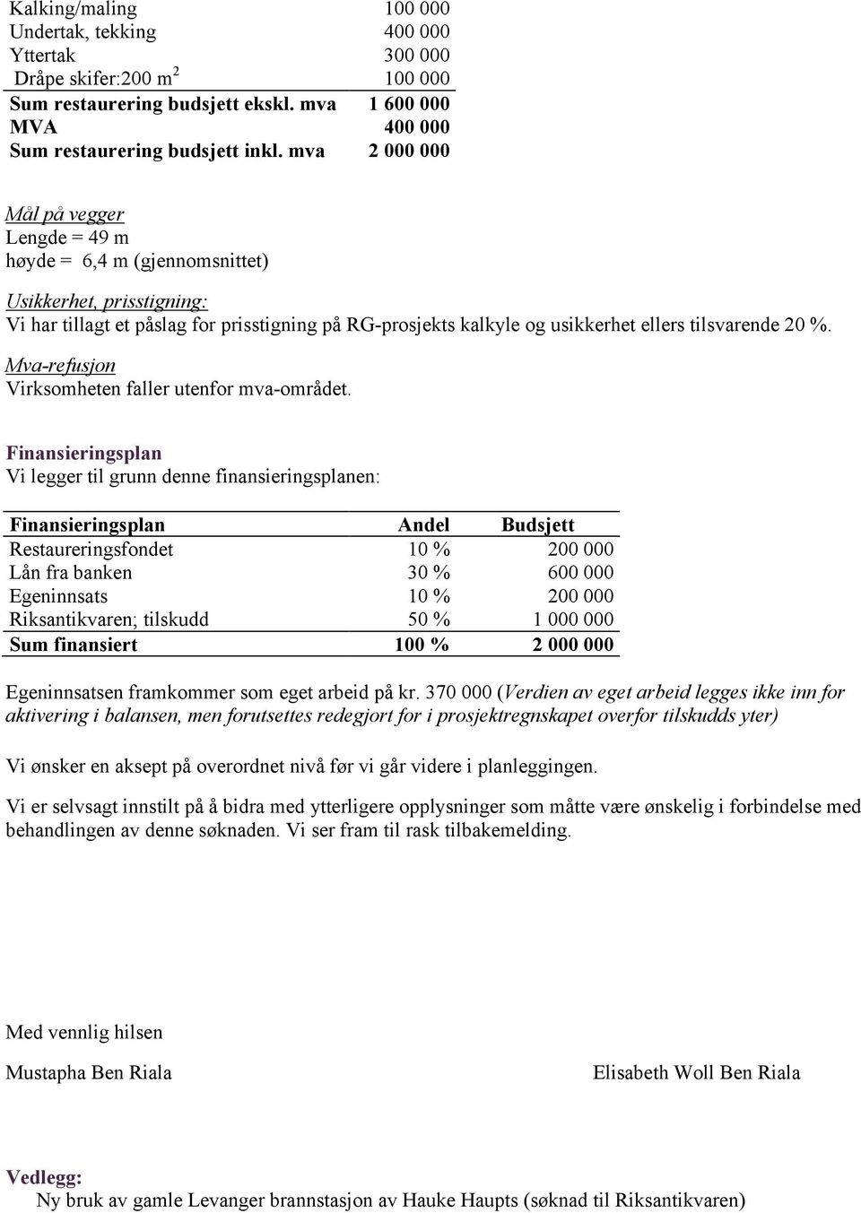 20 %. Mva-refusjon Virksomheten faller utenfor mva-området.