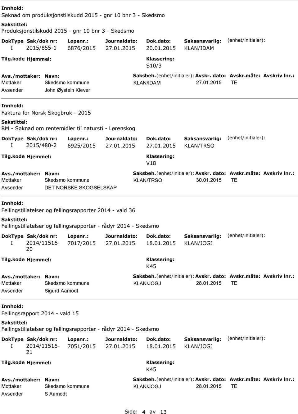 RM - Søknad om rentemidler til natursti - Lørenskog 2015