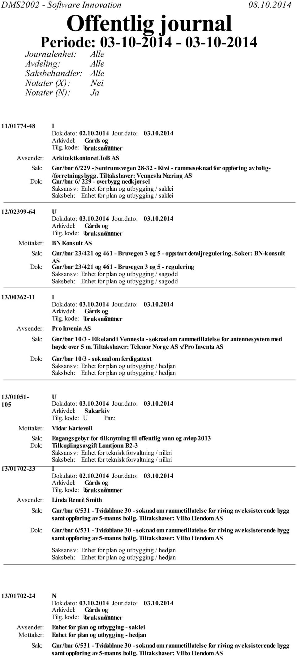 3 og 5 - oppstart detaljregulering.