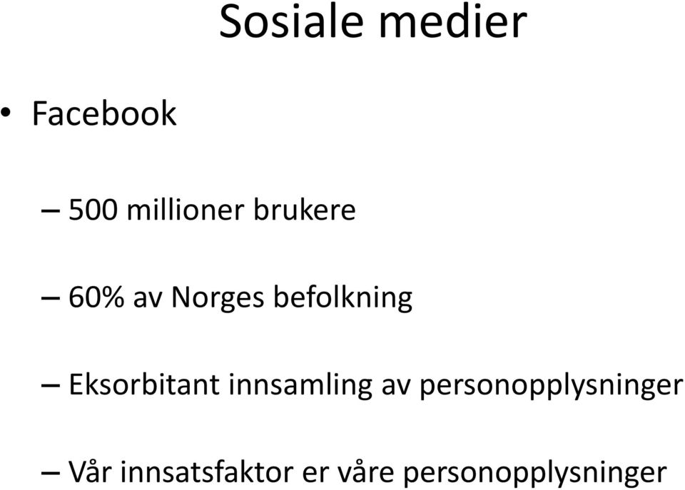 Eksorbitant innsamling av