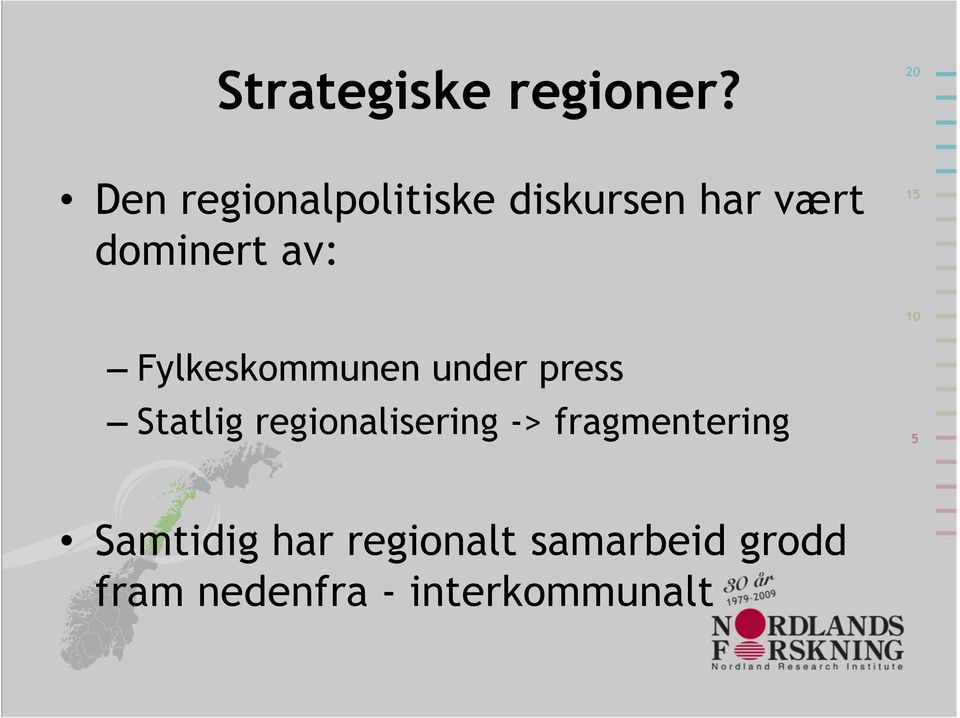 Fylkeskommunen under press Statlig regionalisering ->