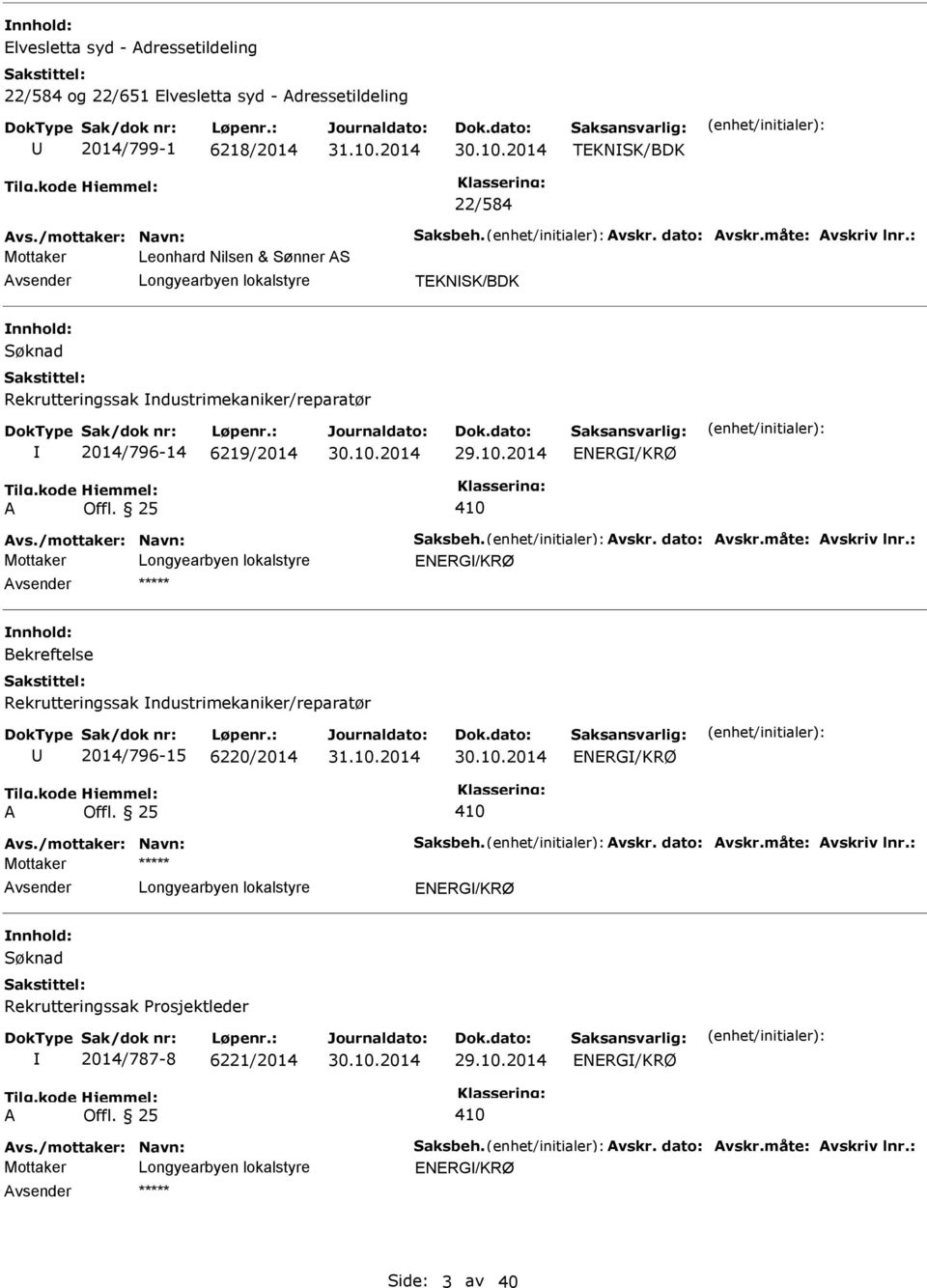 ndustrimekaniker/reparatør 2014/796-14 6219/2014 29.10.