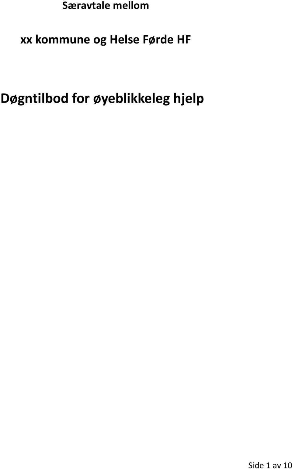 HF Døgntilbod for