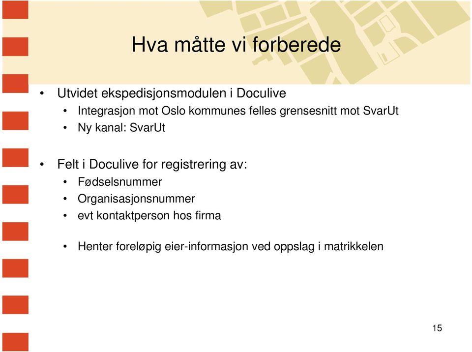 Doculive for registrering av: Fødselsnummer Organisasjonsnummer evt