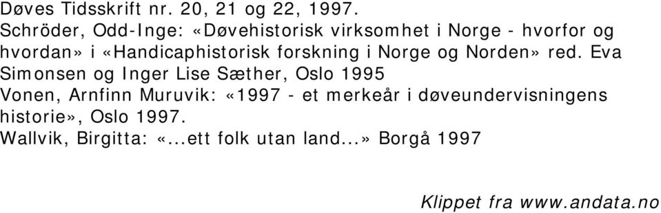 forskning i Norge og Norden» red.