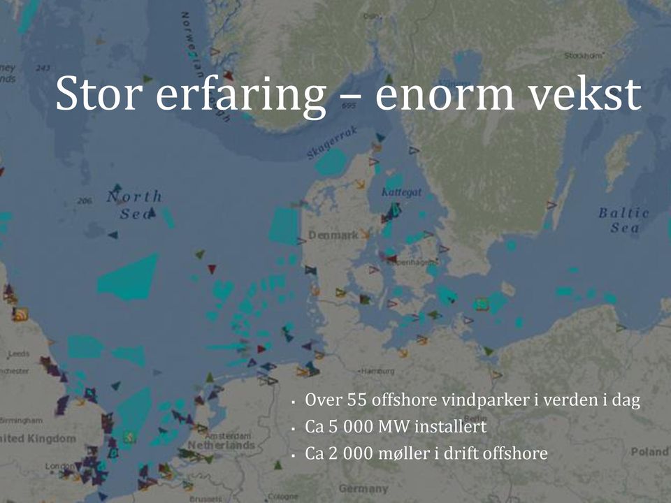 verden i dag Ca 5 000 MW