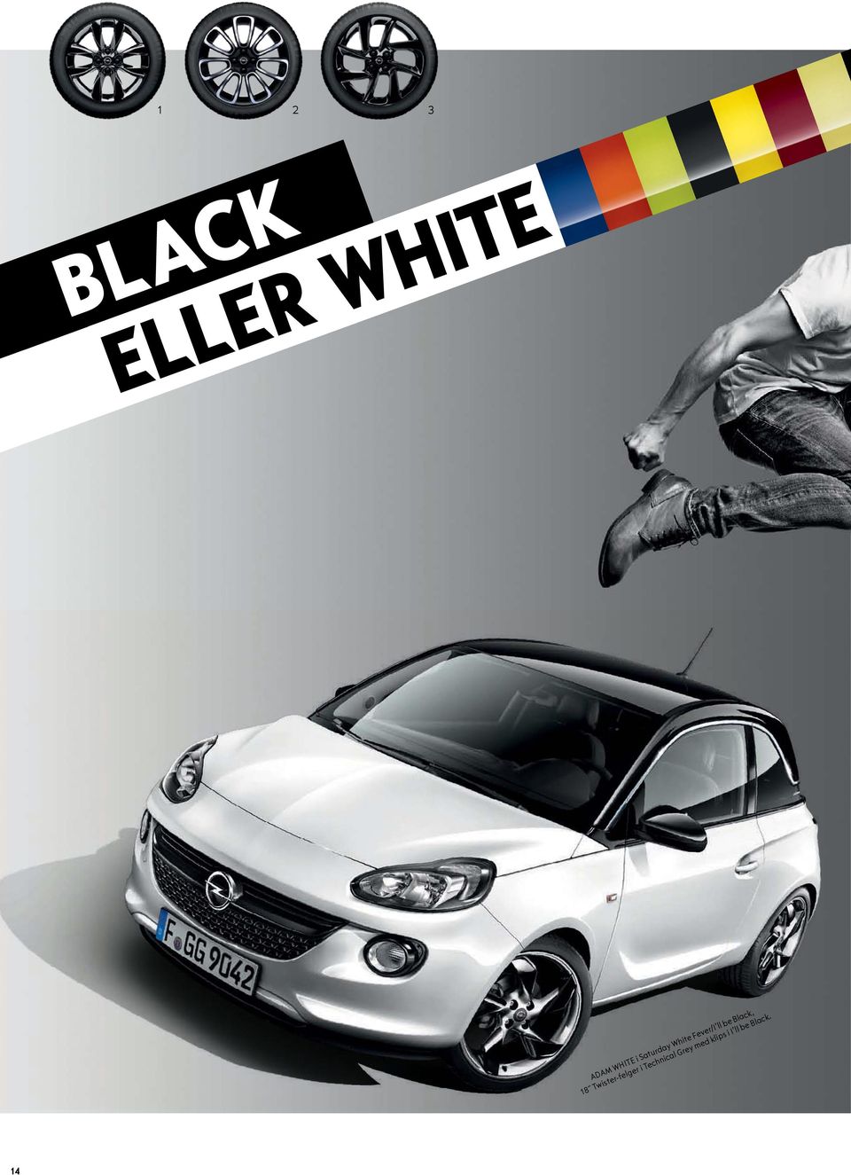 Black, 18 Twister-felger i