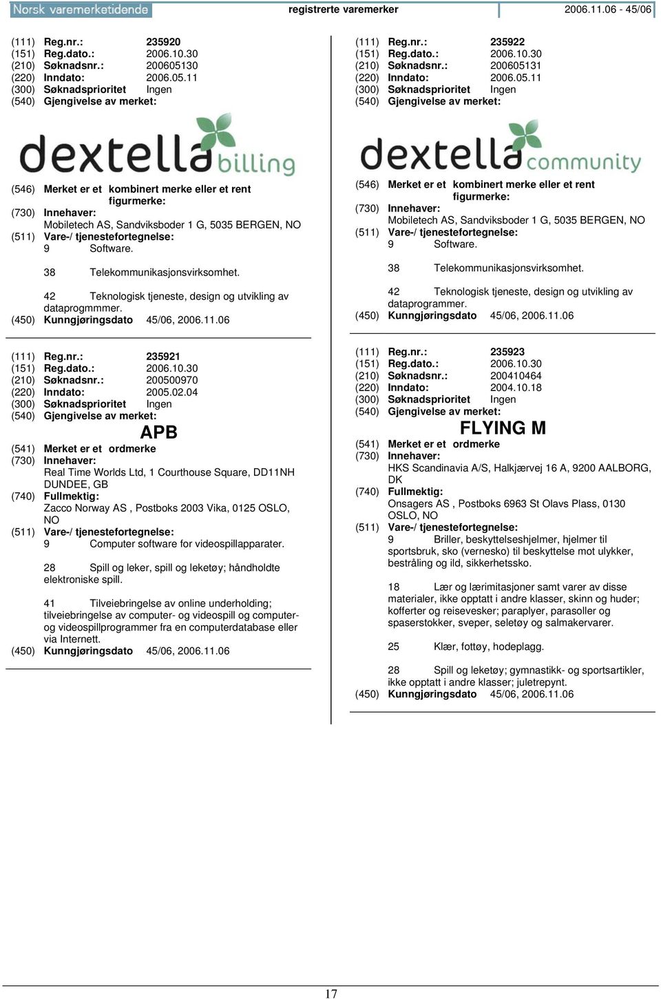 42 Teknologisk tjeneste, design og utvikling av dataprogmmmer. (546) Merket er et kombinert merke eller et rent figurmerke: Mobiletech AS, Sandviksboder 1 G, 5035 BERGEN, 9 Software.