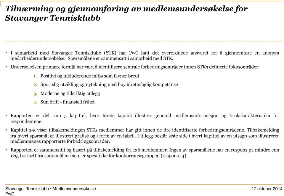 Positivt og inkluderende miljø som favner bredt 2. Sportslig utvikling og nytekning med høy idrettsfaglig kompetanse 3. Moderne og tidsriktig anlegg 4.