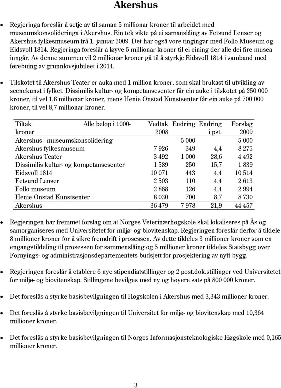 Regjeringa foreslår å løyve 5 millionar kroner til ei eining der alle dei fire musea inngår.