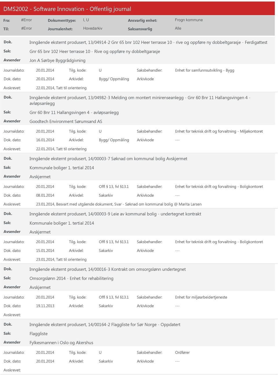 2014, Tatt til orientering Inngående eksternt produsert, 13/04982-3 Melding om montert minirenseanlegg - Gnr 60 Bnr 11 Hallangsvingen 4 - avløpsanlegg Gnr 60 Bnr 11 Hallangsvingen 4 - avløpsanlegg