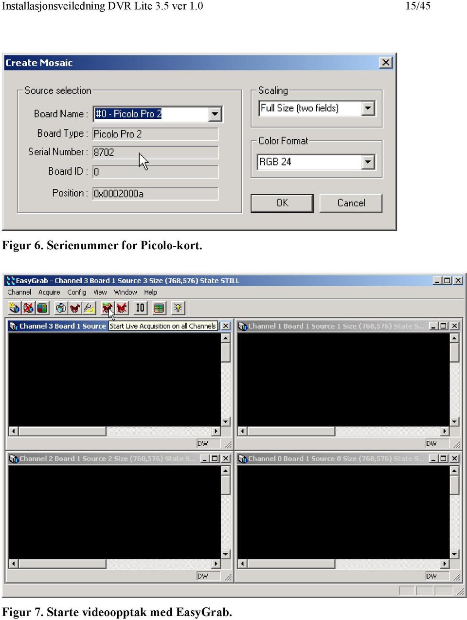 Serienummer for Picolo-kort.