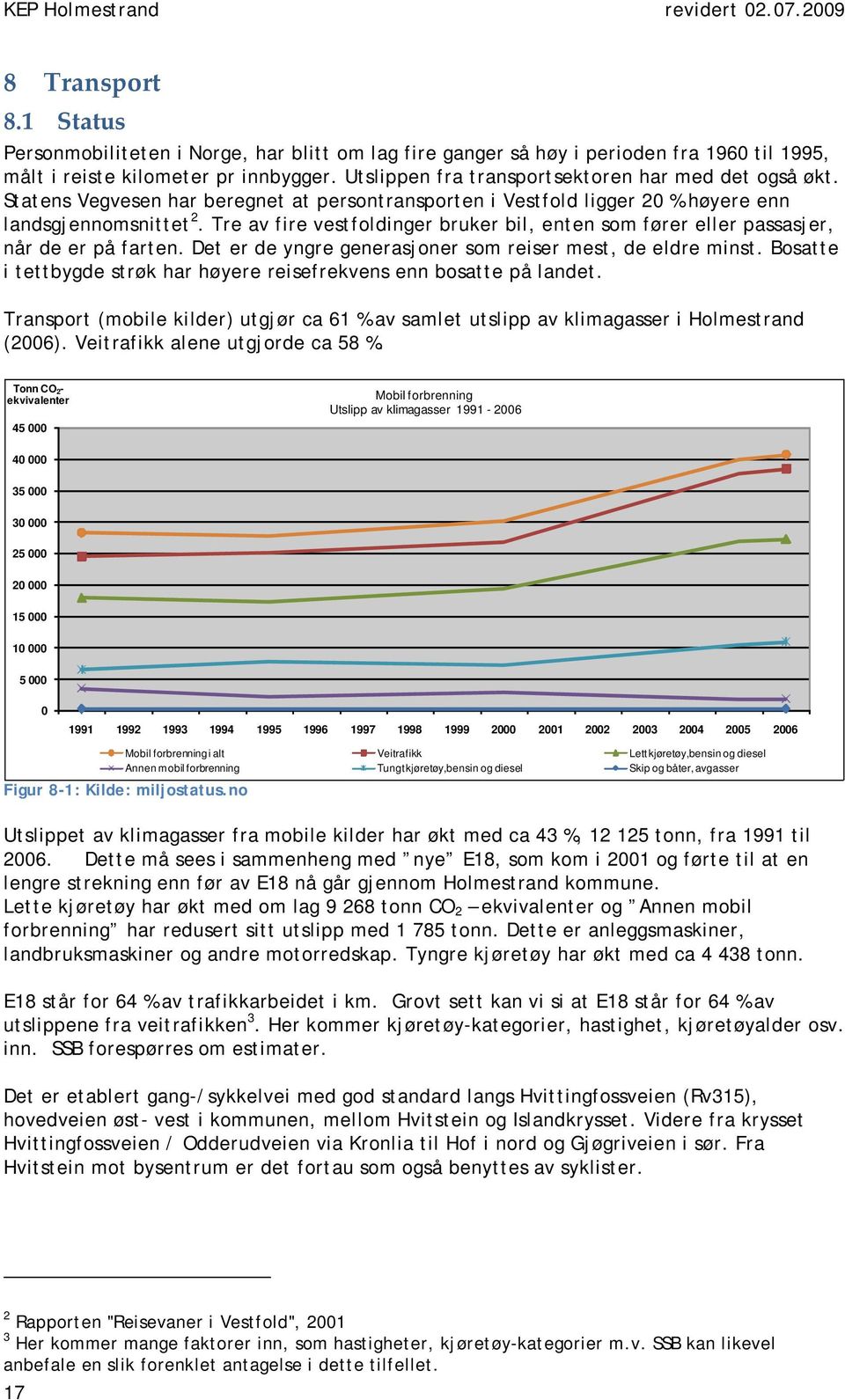 Tre av fire vestfoldinger bruker bil, enten som fører eller passasjer, når de er på farten. Det er de yngre generasjoner som reiser mest, de eldre minst.