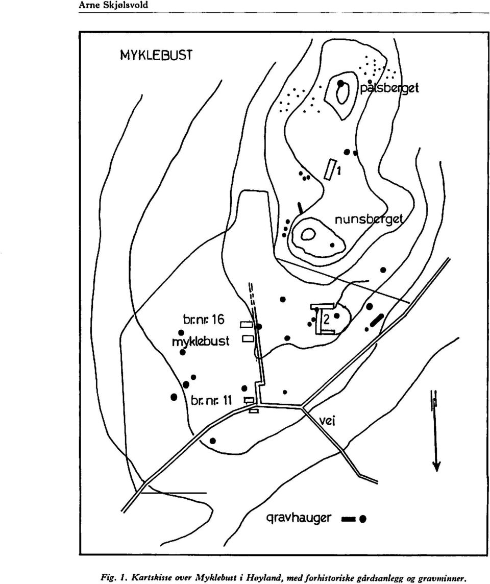 Kartskisse over Afyklebust i