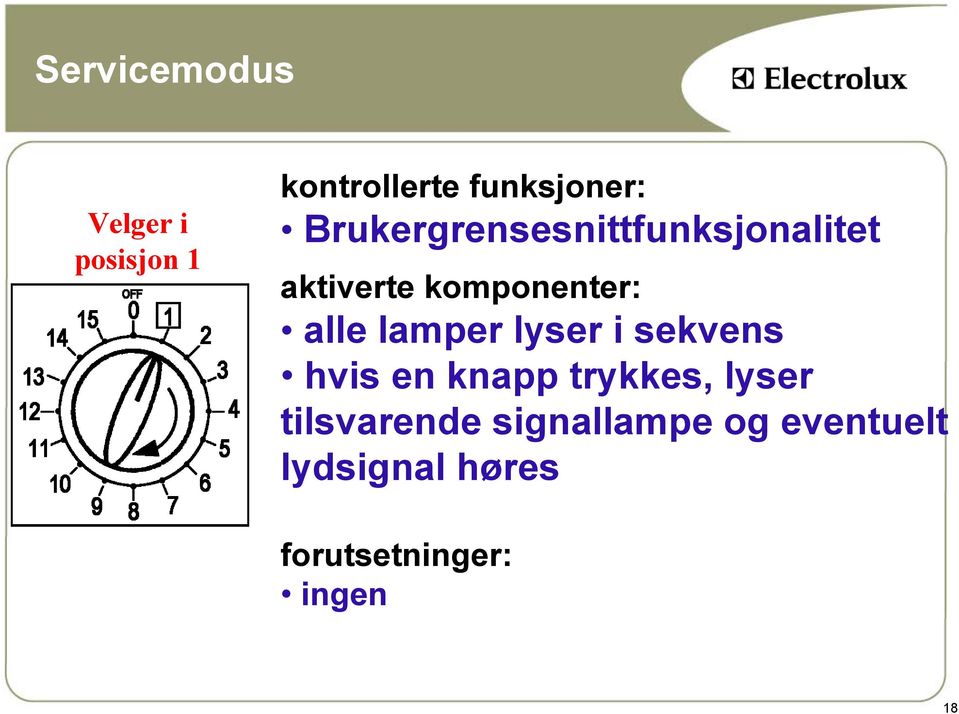 lamper lyser i sekvens hvis en knapp trykkes, lyser