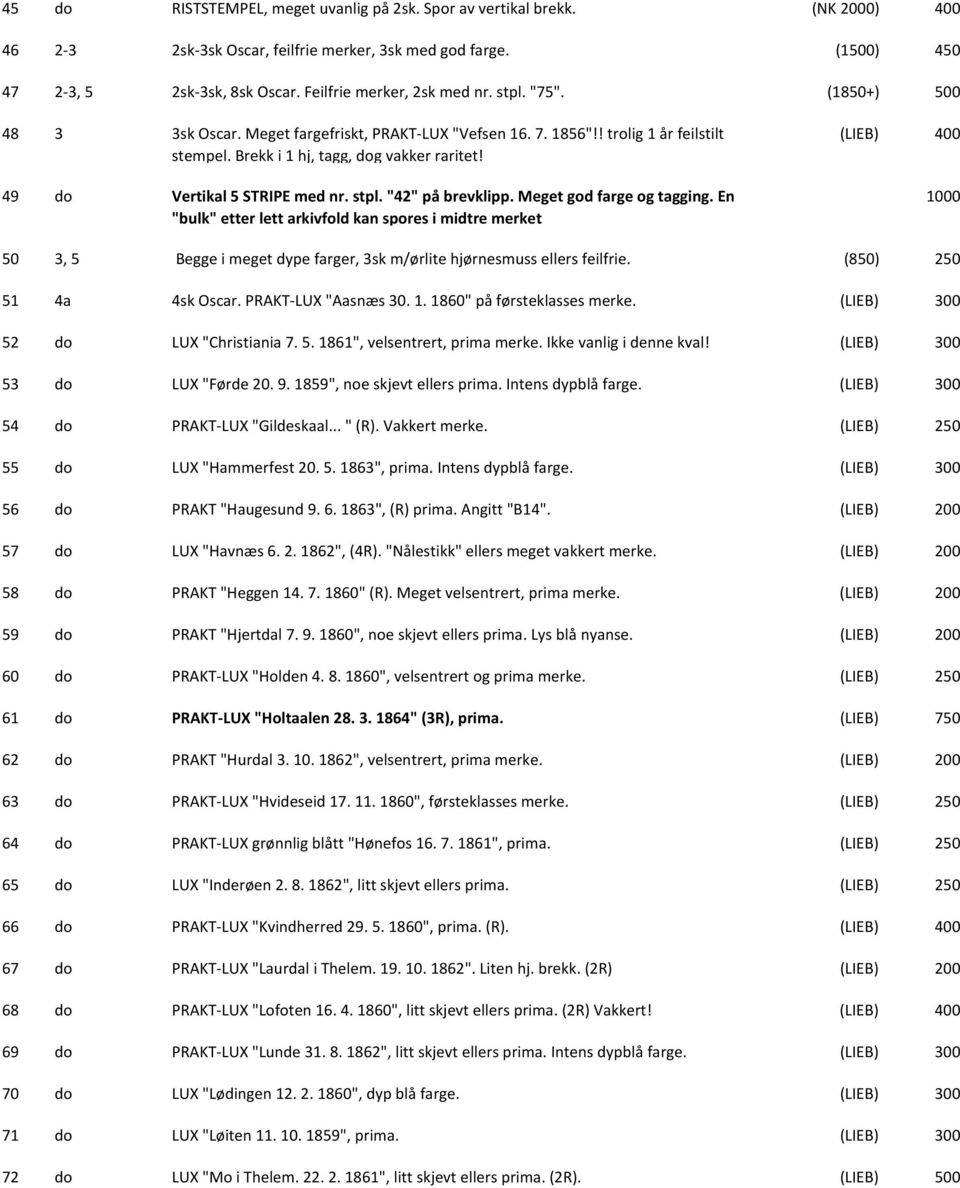 "42" på brevklipp. Meget god farge og tagging. En "bulk" etter lett arkivfold kan spores i midtre merket (LIEB) 50 3, 5 Begge i meget dype farger, 3sk m/ørlite hjørnesmuss ellers feilfrie.