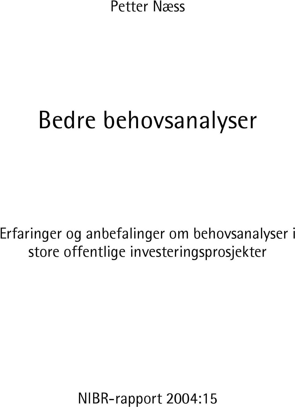 anbefalinger om