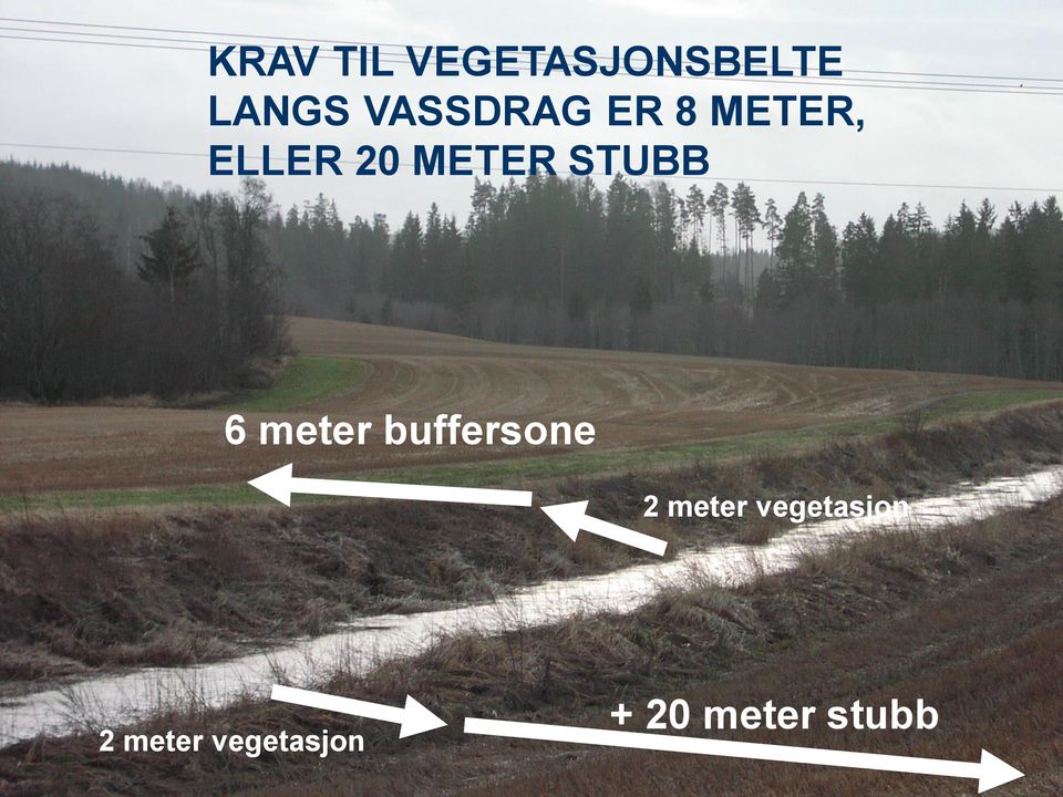 STUBB 6 meter buffersone 2 meter