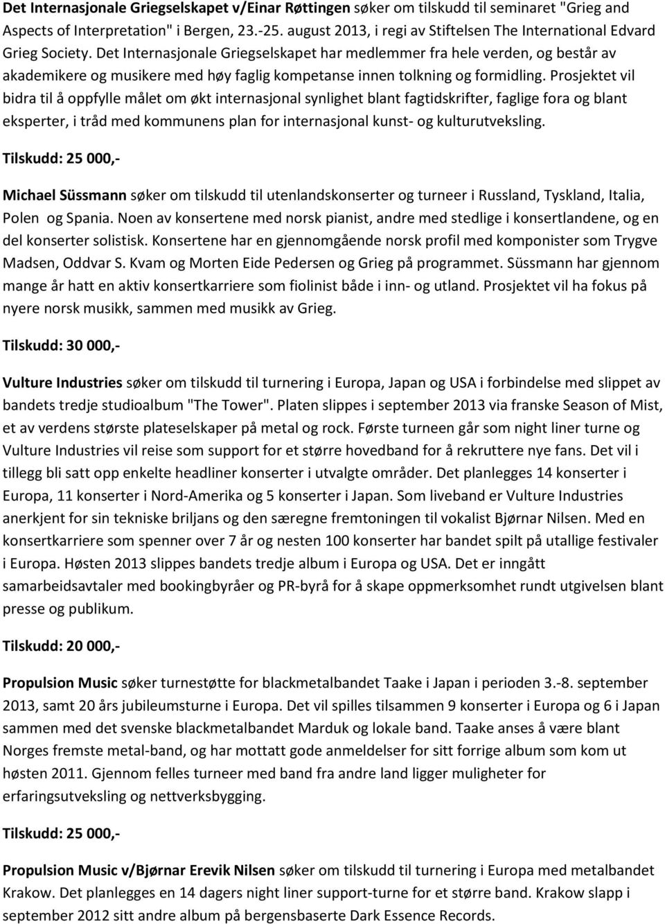 Det Internasjonale Griegselskapet har medlemmer fra hele verden, og består av akademikere og musikere med høy faglig kompetanse innen tolkning og formidling.