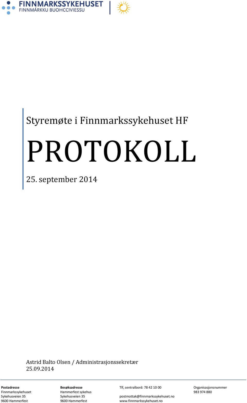 PROTOKOLL 25.