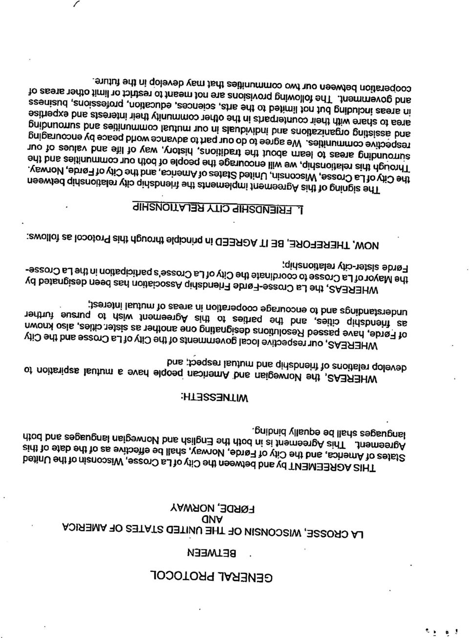 andthe Citu as KdSr sister, cities, also known iinhorctonhil^ understandings and ^ to encouragepaities cooperation to this in areas Agreement of mutual wish interest; to pursue further the Cros^Farde