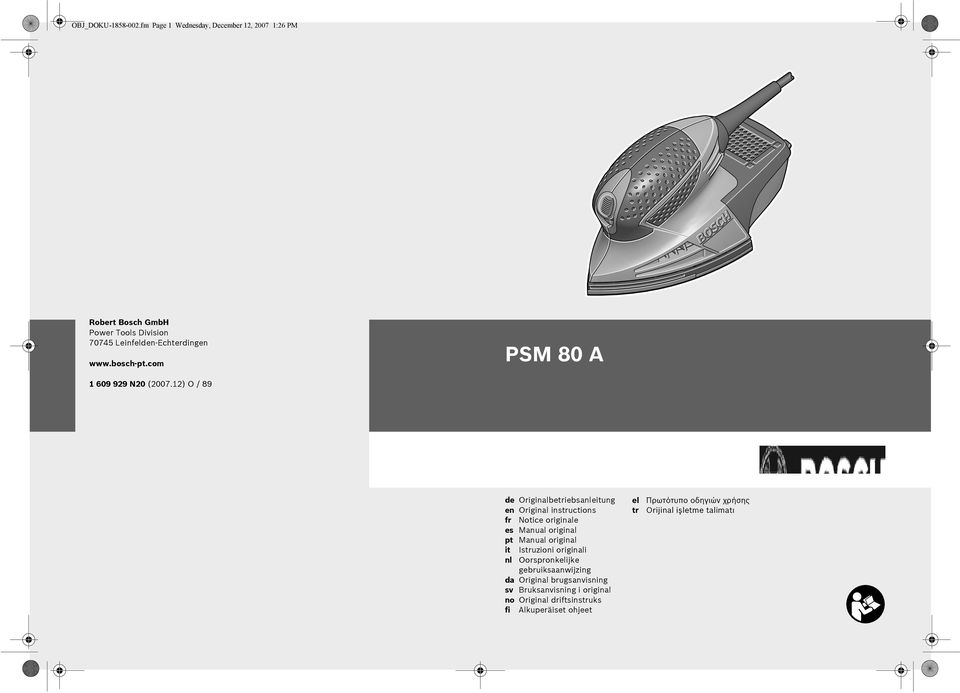 com PSM 80 A 1 609 929 N20 (2007.