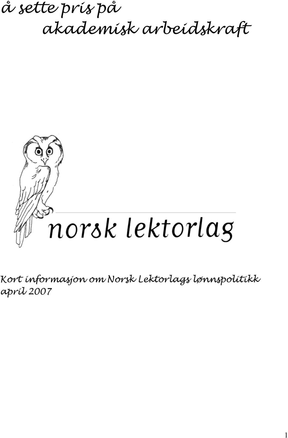 informasjon om Norsk