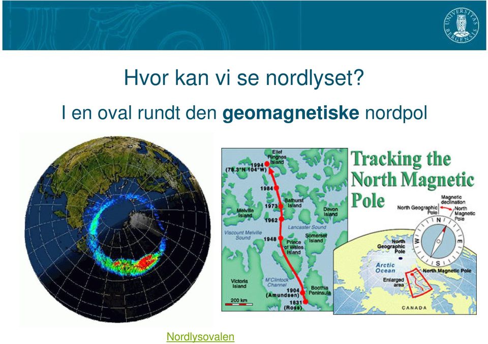 I en oval rundt den