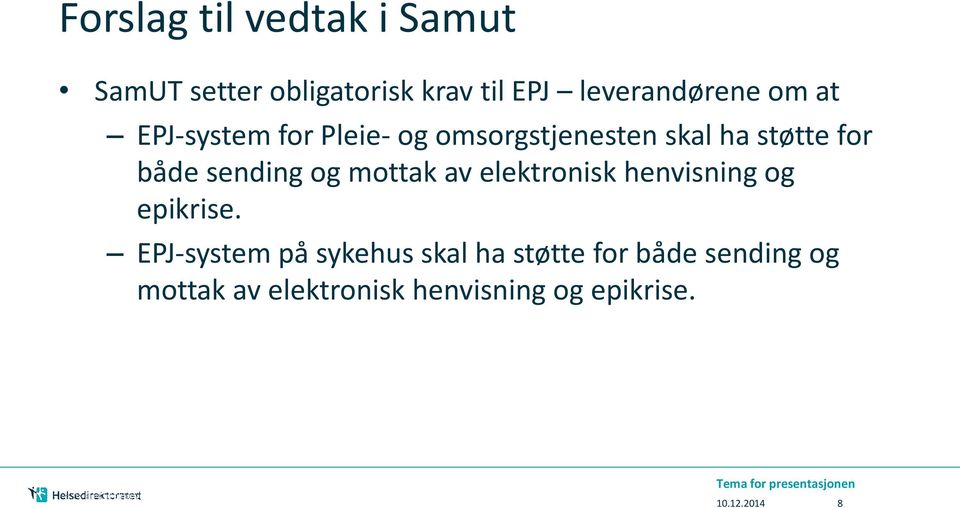 elektronisk henvisning og epikrise.