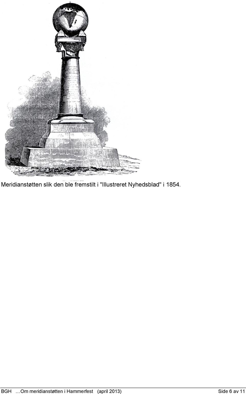 Nyhedsblad" i 1854.