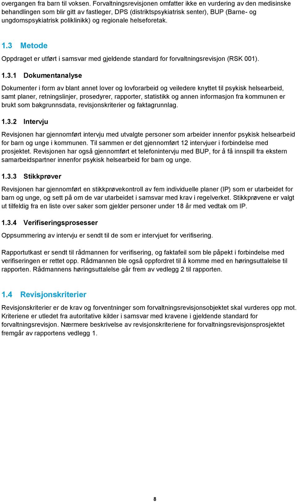 regionale helseforetak. 1.3 