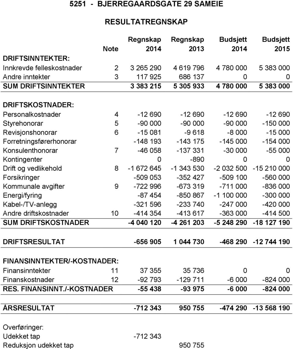 000-150 000 Revisjonshonorar 6-15 081-9 618-8 000-15 000 Forretningsførerhonorar -148 193-143 175-145 000-154 000 Konsulenthonorar 7-46 058-137 331-30 000-55 000 Kontingenter 0-890 0 0 Drift og