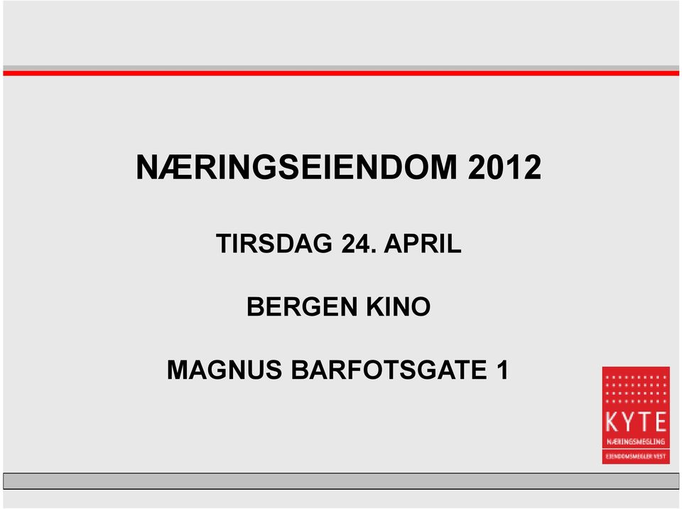 APRIL BERGEN KINO