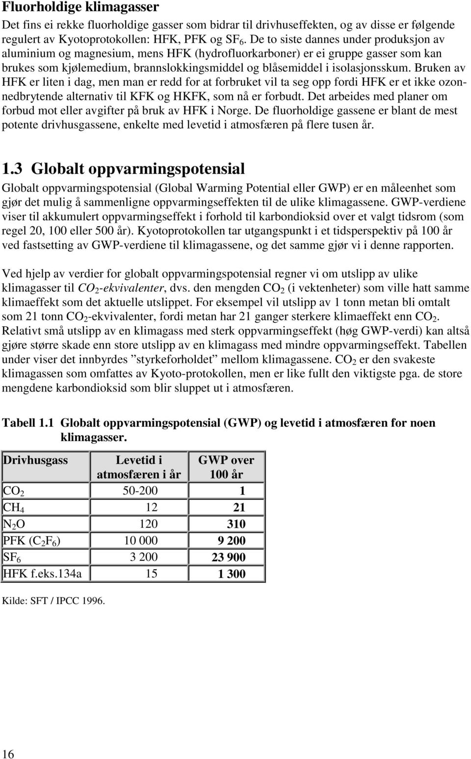 Bruken av HFK er liten i dag, men man er redd for at forbruket vil ta seg opp fordi HFK er et ikke ozonnedbrytende alternativ til KFK og HKFK, som nå er forbudt.