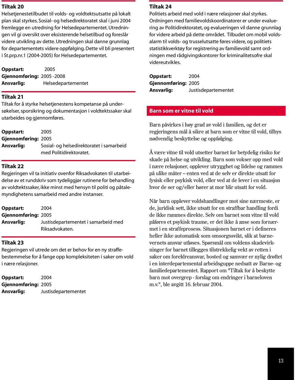 prp.nr.1 (2004-2005) for Helsedepartementet.