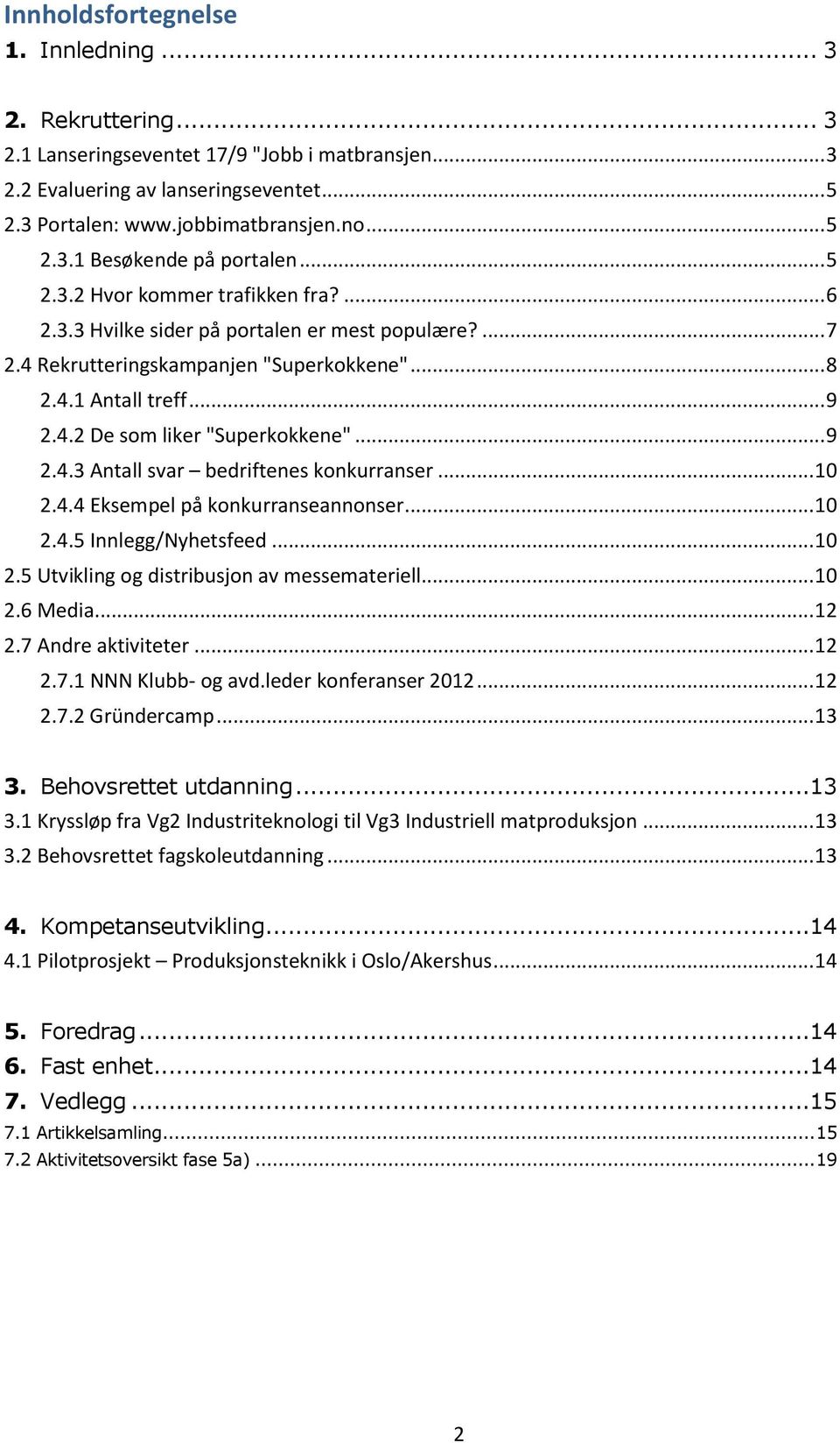 .. 9 2.4.3 Antall svar bedriftenes konkurranser... 10 2.4.4 Eksempel på konkurranseannonser... 10 2.4.5 Innlegg/Nyhetsfeed... 10 2.5 Utvikling og distribusjon av messemateriell... 10 2.6 Media... 12 2.