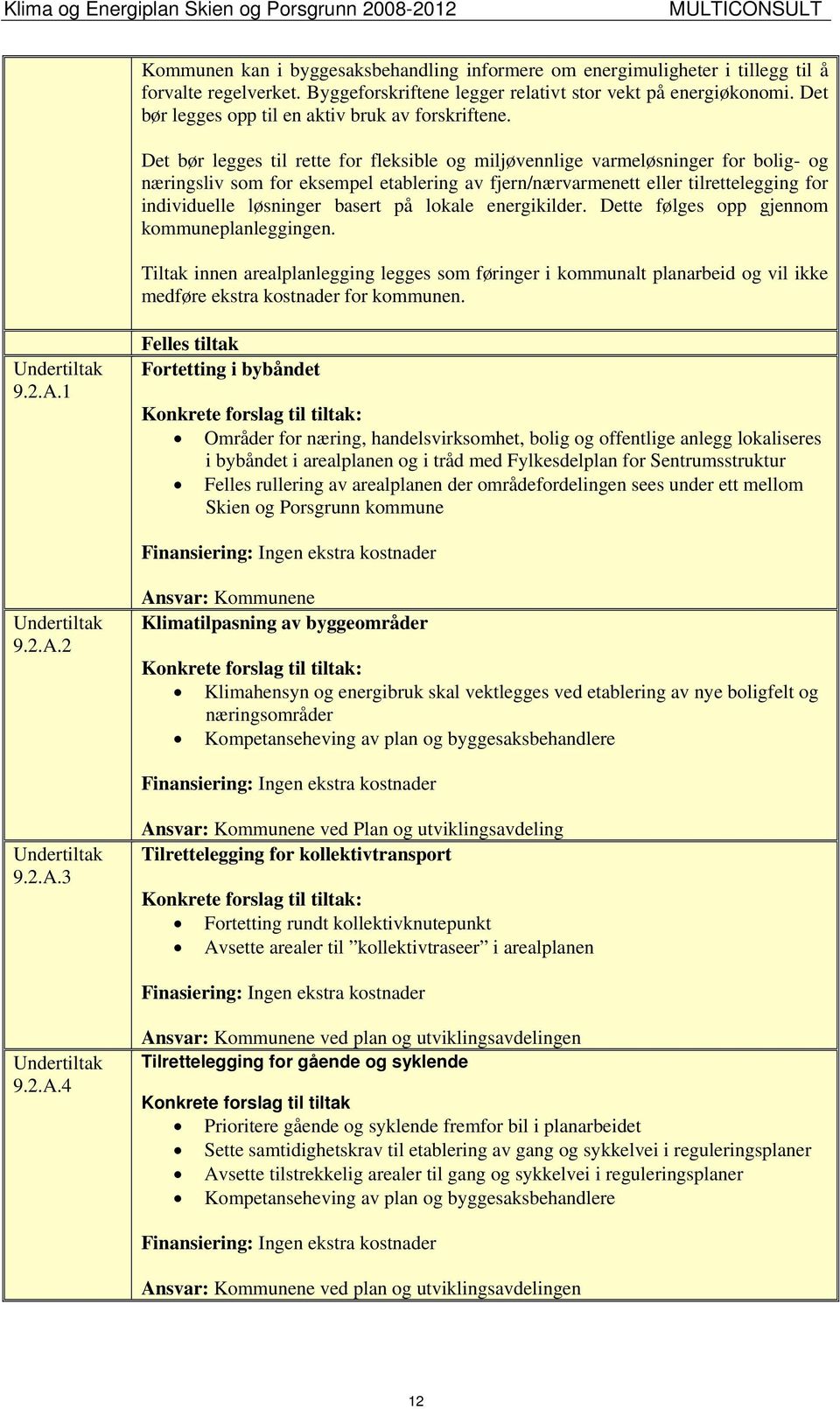 Det bør legges til rette for fleksible og miljøvennlige varmeløsninger for bolig- og næringsliv som for eksempel etablering av fjern/nærvarmenett eller tilrettelegging for individuelle løsninger