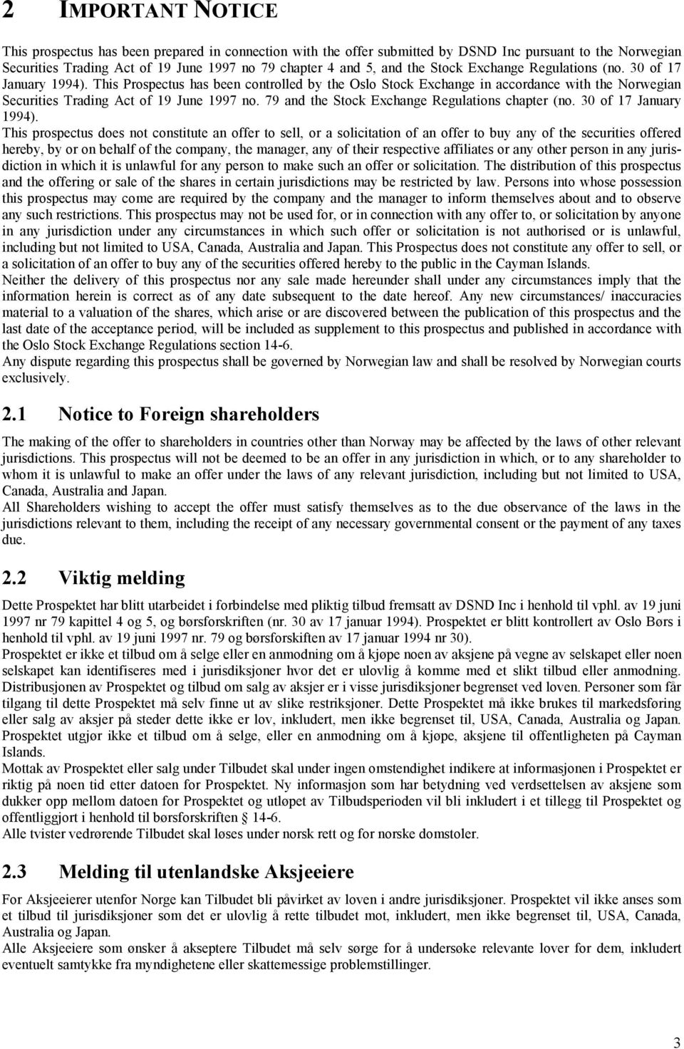 79 and the Stock Exchange Regulations chapter (no. 30 of 17 January 1994).